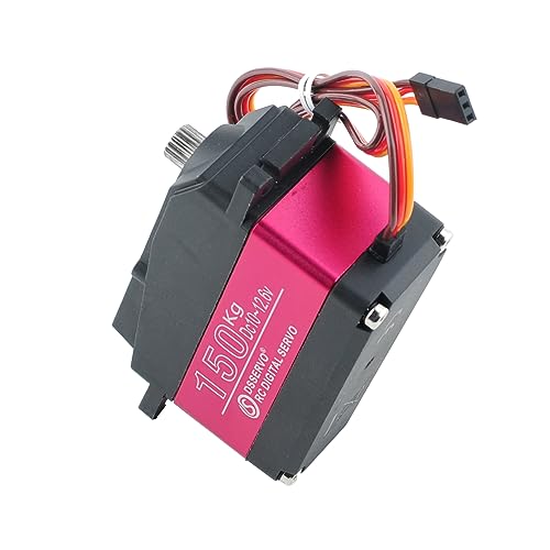 150KG DS51150 Digital Servo Full Metal Gear RC Servo 180 Degree Waterproof IP67 12V with 18T Servo Arm for Baja Car 1/5 RC Car - size: 180 Degree