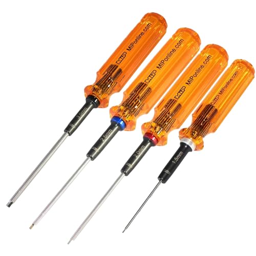 MIP Tool Kit Bundle 4 Pcs 1.5mm, 2.0mm, 2.5mm, 3.0mm Hex Driver Screwdriver Kit For RC Car Repairs