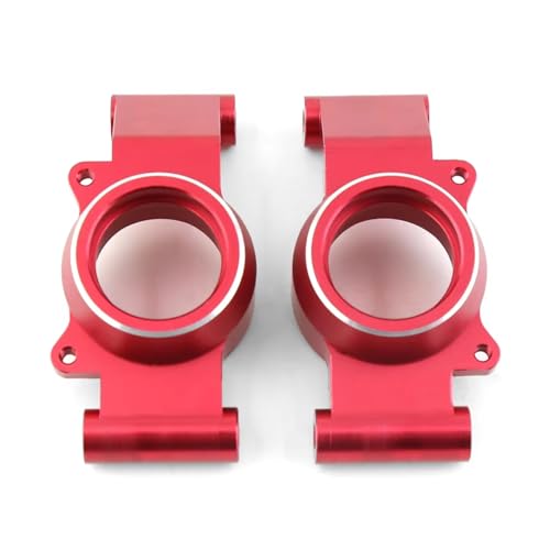 RC car Components Compatible with Traxxas for X-Maxx Xmaxx 6S 8S 1/5 RC Monster Truck Upgrade Parts 2pcs Metal Rear Stub Axle Hub Carrier(Red) - color: Red