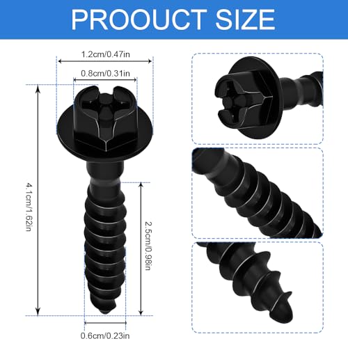 5PCS Air Box Bolt Screws, Filter Housing Screws, Air Filter Housing Mounting Bolts Replace 6509605AA 11549031, Automotive Airs Filters Cover Retainers Fit for Chrysler, Jeep, Dodge, Ram