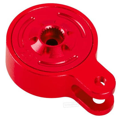 RC Servo Saver Set 25T Upgrades Part for 1/10 Big Rock 3S BLX,Granite/Senton 3S BLX & Mega 550,Kraton/Outcast 4S BLX,1/8 Typhon 3S BLX& Mega 550,Alloy Fixed Link Steering Servo Saver,Red - color: Red-1 Set
