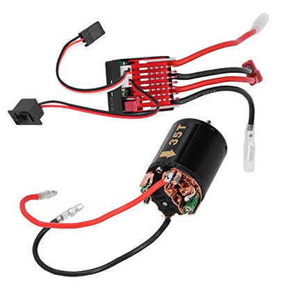 RC Motor ESC Kit,High Torsion 540 Brushed Motor,360A ESC with T Plug Accessory Fit for Tamiya 1/10 RC Car Model (35T) - size: 35T