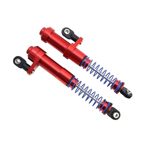 1/10 Metal Adjustable Shock Absorbers Oil Damper 80-100mm for RC Crawler Car Axial SCX10 90046 Capra TRX4 Redcat Gen8 Upgrade (Red 2Pcs) - color: Red 2Pcs