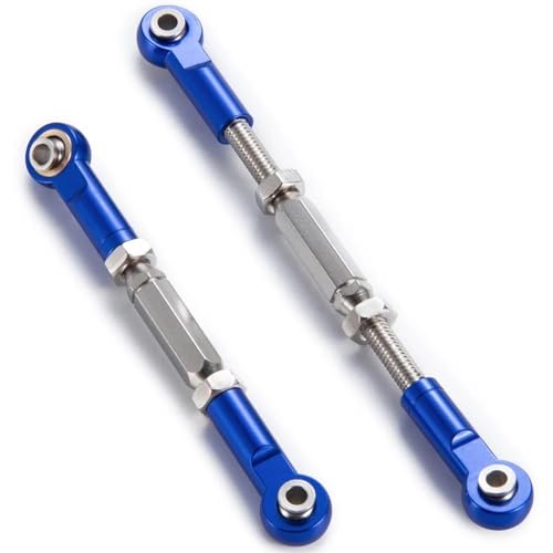 RC Car Rod Linkage Compatible with Slash 2wd for Stampede for Hoss for Rustler 1/10 RC Car Metal Turnbuckles Camber Linkage Steering Link Rod Ends Adjustable