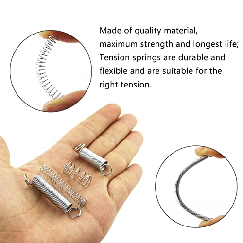 200pcs Compression & Extension SpringAssortment Set, Small Metal Loose Steel Coil Springs Assortment Kit AssortedW/Plastic Storage Box