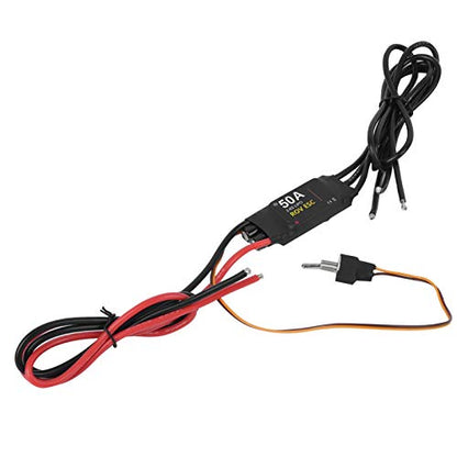 RC ESC, Waterproof Electric Speed Control Brushless ESC 50A 2‑6S Compatible with 24V RC Boat Model Underwater Thruster