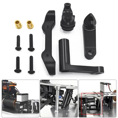 RC Vehicles Parts for Baja for Rey 1/10 RC for Rock Crawler for Buggy for Desert Truck Upgrade Parts Aluminum Steering Bellcrank Set rc Car Modified Accessories