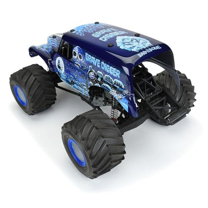 Pro-line Racing 1/10 Grave Digger Ice Blue Painted Body Set LMT PRO359313 Car/Truck Bodies Wings & Decals