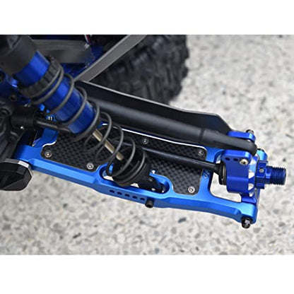 GPM 1Pcs Set Upgrades Aluminum 6061 Rear Suspension Arms for 1/8 4Wd Sledge Monster Truck (95076-4) Rc Cars (Black) - color: Black