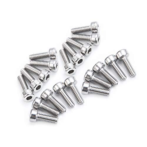 20pcs M3X6 M3 Screws for 1.9/2.2 inch Beadlock Wheels Rims 1/10 RC Crawler Car SCX10,TRX4 - size: M3 screws