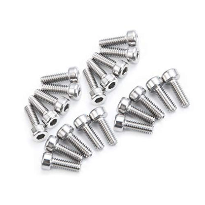 20pcs M3X6 M3 Screws for 1.9/2.2 inch Beadlock Wheels Rims 1/10 RC Crawler Car SCX10,TRX4 - size: M3 screws