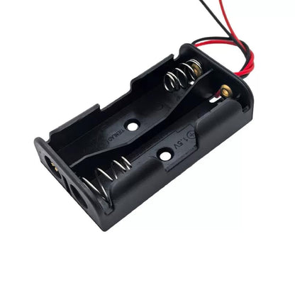 10 Pcs AA Battery Holder 2 Cell with Wire Leads, 2 AA Battery Shell Case for Technology Production Toy Models Accessory DIY - size: 2AA open