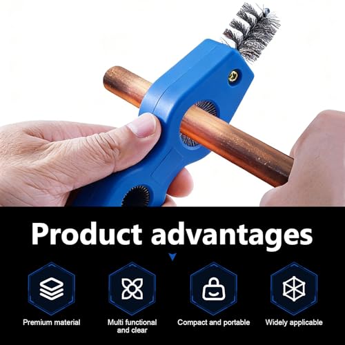 2 PCS Car Battery Terminal Cleaner Spray, 4-in-1 Battery Post Cleaner Brush with Steel Wire, Cleaning Tool for Terminals and Pipes, Universal for Most Cars, Trucks, SUVs (Blue) - color: Blue