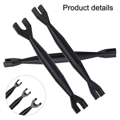 Rc Car Wrench Set, Aluminum Open End Spanner, Double End Tool Kit, 1/10 Rc Crawler Wrench, 3Mm 4Mm 5Mm Nut Driver, Axial Scx10 Tools, Hobby Repair Hand Tools(black) - color: Black