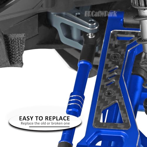 Aluminum Tie Rod & Servo Horn Upgrades Part for 1/10 WideMaxx/X-Maxx,RC Fixed Link Steering Servo Arm,RC Truck Mode #89086-4,#89076-4,Titanium - color: Titanium - (Tie Rod & Servo)