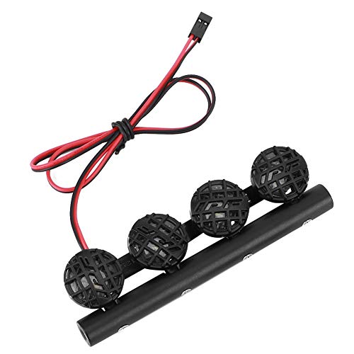 VGEBY RC Roof Light, RC LED Light Bar Kit LED Roof Lamp DIY RC Car Light Rack Lamp Spotlight Accessory Fit for /SCX10 1/10 RC Car Crawler(4LED) Rc Light Bar