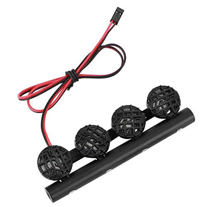 VGEBY RC Roof Light, RC LED Light Bar Kit LED Roof Lamp DIY RC Car Light Rack Lamp Spotlight Accessory Fit for /SCX10 1/10 RC Car Crawler(4LED) Rc Light Bar