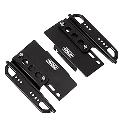 INJORA RC Side Pedal Set Metal Rock Sliders Upgrade Parts for Axial SCX24 C10 AXI00001 1/24 RC Crawler Car, 2PCS