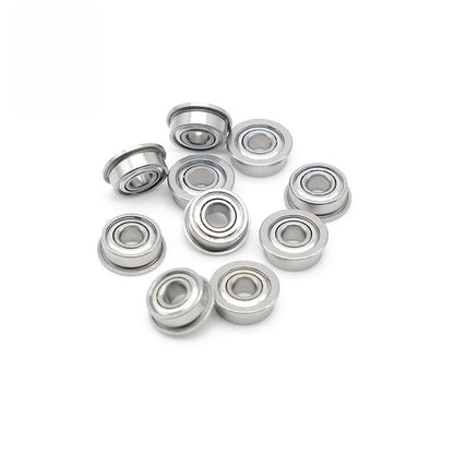 MF104ZZ Flange Bearing 4x10x4 mm ABEC-7 (10 PCS) Miniature Flanged MF104 Z ZZ Ball Bearings - size: MF104ZZ 4x10x4
