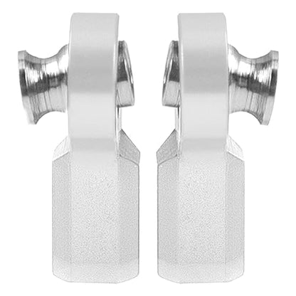 6Pcs Vgoohobby Metal M3 Tie Rod End Bend Ball Head Holder Link Compatible with Axial SCX10 Traxxas TRX4 Tamiya CC01 Axial SCX10 1/10 RC Car (Silver) - color: Silver