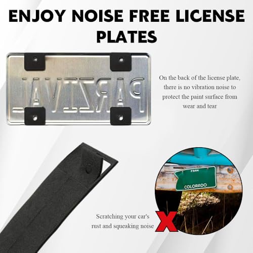 Anti Theft License Plate Screws Kits, License Plate Screw Caps, Stainless Steel Car Tag Holder Bolts Fasteners Kit, Car M6 (1/4") Tamper Proof Fastener Nut & Cap for Frame Mounting (Style 1)