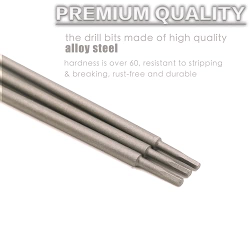 RC Hex Bit 6 Inch Power Bits 4mm for Screwgun/Power Drill(2MM X 3PCS) | High-speed Steel Precision Screwdriver Bits,Hex Head Allen Wrench Drill Bit Set,Magnetizable Tips,S2 alloy steel - size: 2MM X 3PCS
