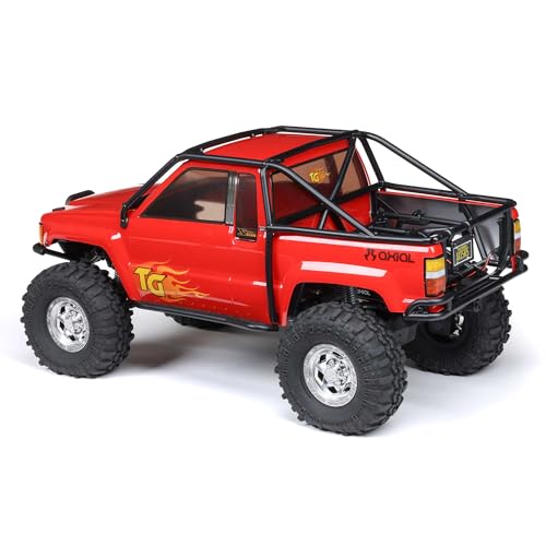 Axial SCX10 III 1987 Toyota SR5 4X4 RC Truck 1/10, RTR, Red | Brushed Rock Crawler, AXI-2062T2, Lipo Battery and Charger Not Included - color: Red