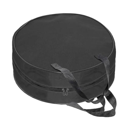 16 Inch Round Jumper Cable Bag - Waterproof EV Charging Cable Storage Bag, Cables Management Storage Organizer for Electrical Cords, RV Sewer Pipe, Extension Cables, Camper and Garden Hoses