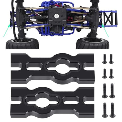 Aluminum Alloy Front Rear Body Shell Mount Chassis Plate Mount | Upgrades, For Losi 1/18 Mini LMT 4WD 4X4 Brushed Monster, RC Truck