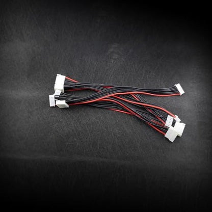 SoloGood JST-XH 6S Balance Plug Extension Lead Wire 22AWG 200mm Battery Balance Plug Cable 5 PCS for LiPo Battery Balance Charging Silicone Wire