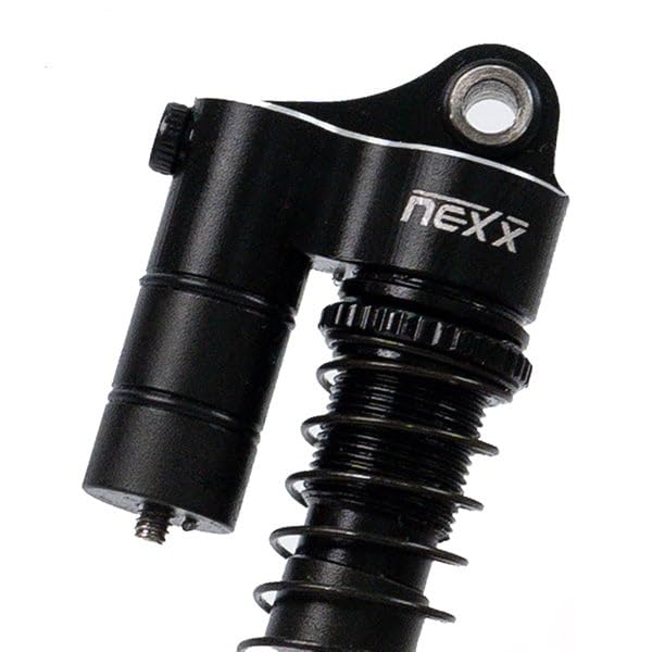 Nexx Racing Reservoir Shocks (4pcs) for 1/18 RC Crawler Redcat Ascent-18 - Remote Control Car, RC Cars, RC Crawler 1/18 4WD Nexx Racing Upgrade Parts (HELIDIRECT) (Black - 53mm) - color: Black - 53mm