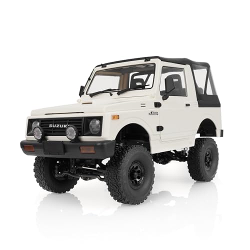 ARRIS WPL C74-1 Jimny JA11 1/10 RC Rock Crawler 4WD RTR Truck | Realistic Jimny Body, LED Lights, Full Proportional Control, Trail Adventure Ready - color: Wpl C74-1 White