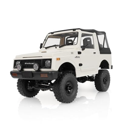 ARRIS WPL C74-1 Jimny JA11 1/10 RC Rock Crawler 4WD RTR Truck | Realistic Jimny Body, LED Lights, Full Proportional Control, Trail Adventure Ready - color: Wpl C74-1 White