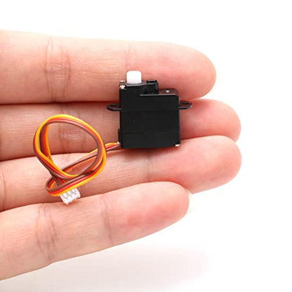 2PCS 2g 3.7/4.2/5V Micro Digital Servo Motor High Torque Steering Gear with JST/Dupont Interface RC Airplane Kit for Model Robot Helicopter Boat Car Fixed Wing Drone(JST Plug DC 5V) - color: 2pcs Jst Plug Dc 5v