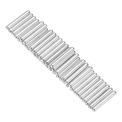 MECCANIXITY 40pcs 2mmx15mm Toys Shaft Round Rod Axles Drive Shaft for DIY RC Car Truck Boat Helicopter Model Part, Silver - size: 2mmx15mm
