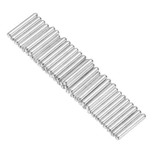MECCANIXITY 40pcs 2mmx15mm Toys Shaft Round Rod Axles Drive Shaft for DIY RC Car Truck Boat Helicopter Model Part, Silver - size: 2mmx15mm
