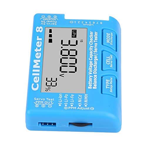 RC CellMeter 8 Digital Battery Capacity Voltage Checker Meter LiPo Li lon NiMH RC CellMeter 8