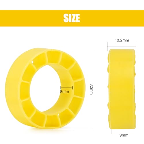 INJORA Silicone Rubber Tire Inserts for 0.7" 36mm SCX30 Tires (TI07-36-14)
