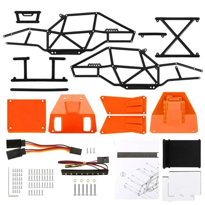 RC Upgrade Parts for TRX4M Upgrade 1/18 RC Crawler Rock Tarantula Nylon for Buggy Body Shell Chassis Kit(Unassembled Green) - size: Unassembled Green