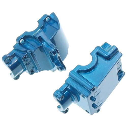 Metal Front&Rear Differential Gearboxes Housing Cover with Differential Gear Set Compatible with WLtoys 1/14 144010 144001 144002 124018 124016 124017 124019 RC Car Upgrades Parts (Blue) - color: Blue