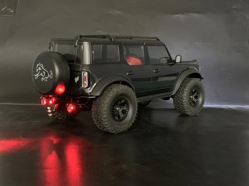 Aluminum Rear Bumper Upgrades for TRX4M Bronco 1/18th RC Crawler Truck Car Parts - color: Rear Bumper