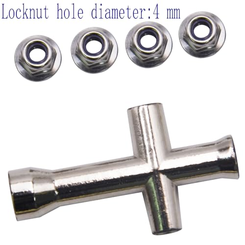 Blomiky 12 Pack 7mm M40 Wheel Lock Nut 25-WJ02 and 2 Pack 7MM Wrenches Spare Part for H14BM 14210 14211 16208 H16 H16PL 9125 Q903 RC Car RC Truck / 9125 Locknut 2