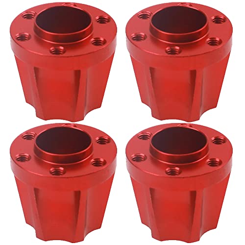 ShareGoo Aluminum 12mm Wheel Hex Hub Extension Adapter Compatible with 1.9 2.2inch Beadlock Wheel Rim Axial SCX10 TRX-4 Gen7 D90 1/10 RC Crawler Car (18mm) - size: 18mm