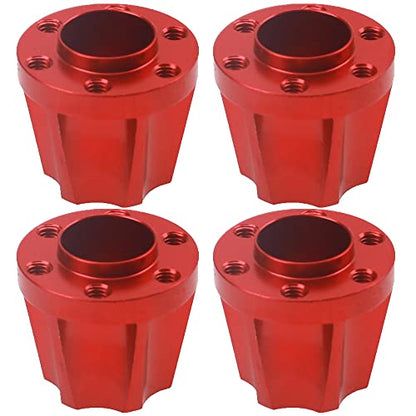 ShareGoo Aluminum 12mm Wheel Hex Hub Extension Adapter Compatible with 1.9 2.2inch Beadlock Wheel Rim Axial SCX10 TRX-4 Gen7 D90 1/10 RC Crawler Car (18mm) - size: 18mm