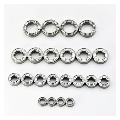 22pcs Bearing set for the Rlaarlo Terminator truck RC Car Metal Rubber Sealed Miniature Ball Bearings(Metal Seal) - color: Metal Seal