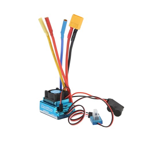 Keenso RC Brushless Motor ESC Combo, Aluminum Alloy HighPerformance 3650 2300KV Brushless Motor 120A ESC for 1/10 1/8 RC Cars