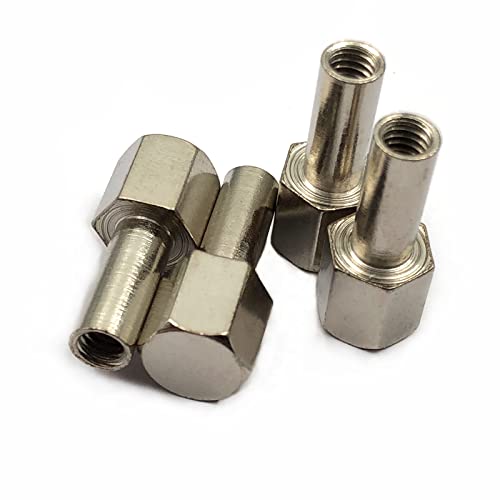 FainWan 4-Pack 12mm Wheel Hex Hub 20mm Extension Adaptor Longer Combiner Coupler for 1/10 RC Crawler Scx10 D90(Red)