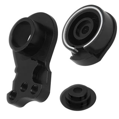 2Pcs Vgoohobby Aluminum RC 25T Servo Saver Adjustable Hi-Torque Servo Saver Compatible with Futaba Tamiya Servos 1/10 Traxxas TRX4 TRX6 SCX10 Capra RC Car (Black) - color: Black