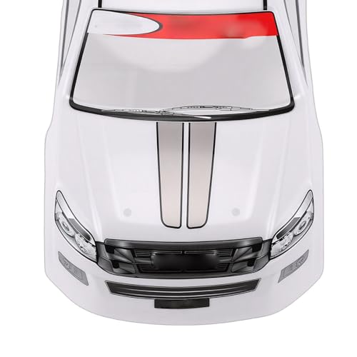 Vikye 1/10 RC Car Body Shell, Lightweight Replacement Cover Case with Clear Patterns, for 26cm Wheelbase On Road Cars (White) - color: White
