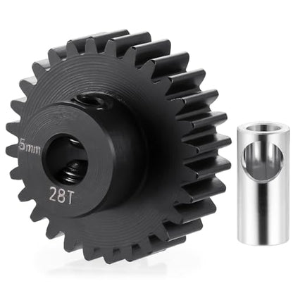 2pcs Pinion Gear 32P 5mm 28T Gear Motor Gears for 1/5 1/6 1/8 1/10 | 1/14 1/16 1/18 RC Buggy Monster Truck Drift Car Off-Road Crawler Parts - size: 28T